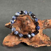 Protection | Blue Lace Agate and Smoky Quartz Bracelet