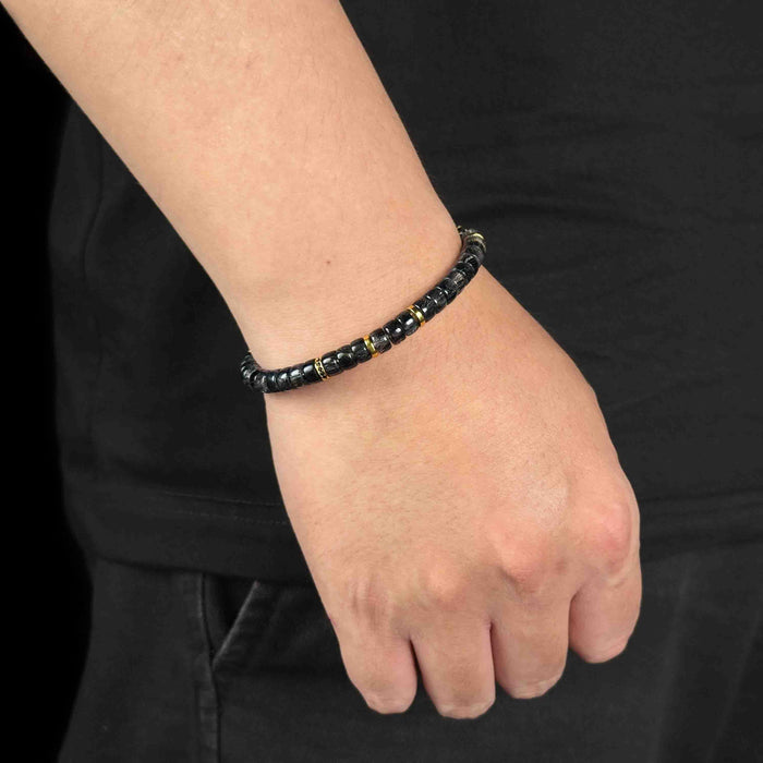 Protection | Silver Guardian Black Rutilated Quartz Bracelet