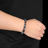 Protection | Blue Lace Agate and Smoky Quartz Bracelet
