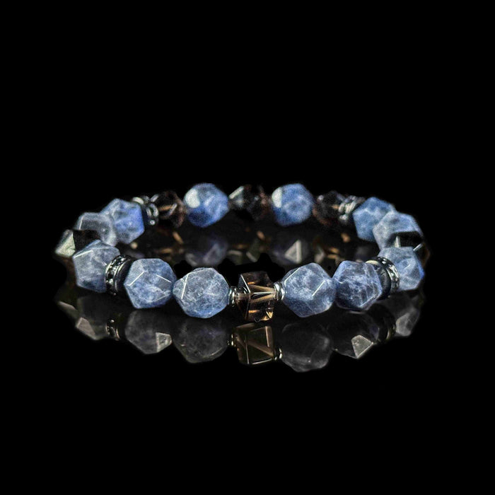 Protection | Blue Lace Agate and Smoky Quartz Bracelet