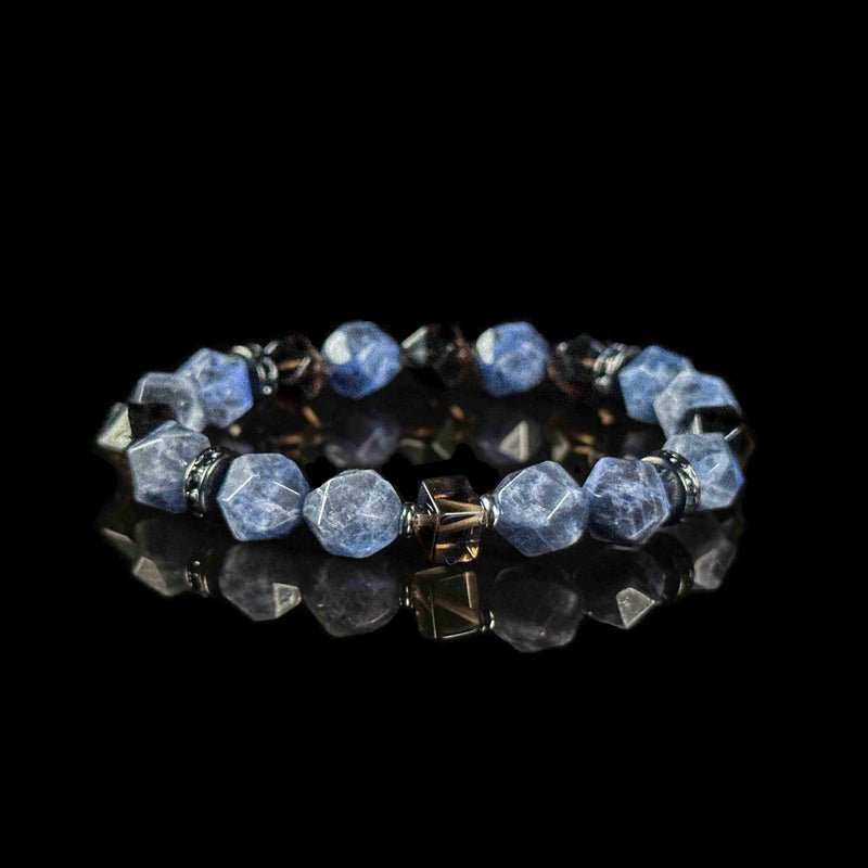 Protection | Blue Lace Agate and Smoky Quartz Bracelet
