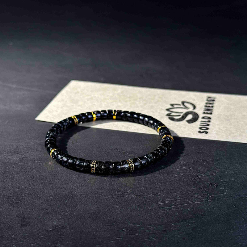 Protection | Silver Guardian Black Rutilated Quartz Bracelet