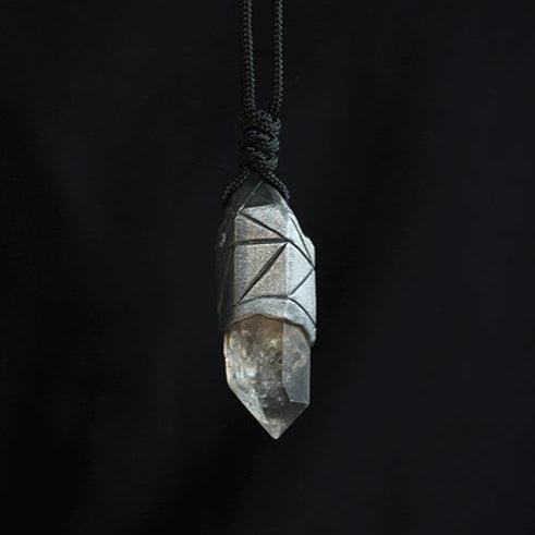 Peace Energy Sterling Silver Crystal Pendant