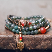 Water Element Water Grass Agate Bracelet