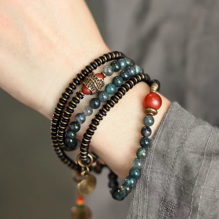 Water Element Water Grass Agate Bracelet