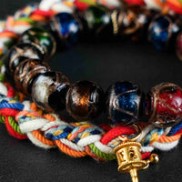 Love Energy Incense Ash Crystal Double Bracelet