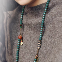 Wisdom Energy Green Shade Bodhi Root Bracelet