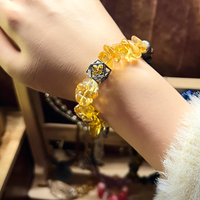 Light of Prosperity Citrine Agarwood Bracelet