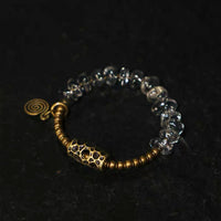 Serenity Energy Clear Quartz Brass Bracelet