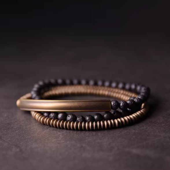 Healing & Wellness | Inner Balance Volcanic Stone Bracelet