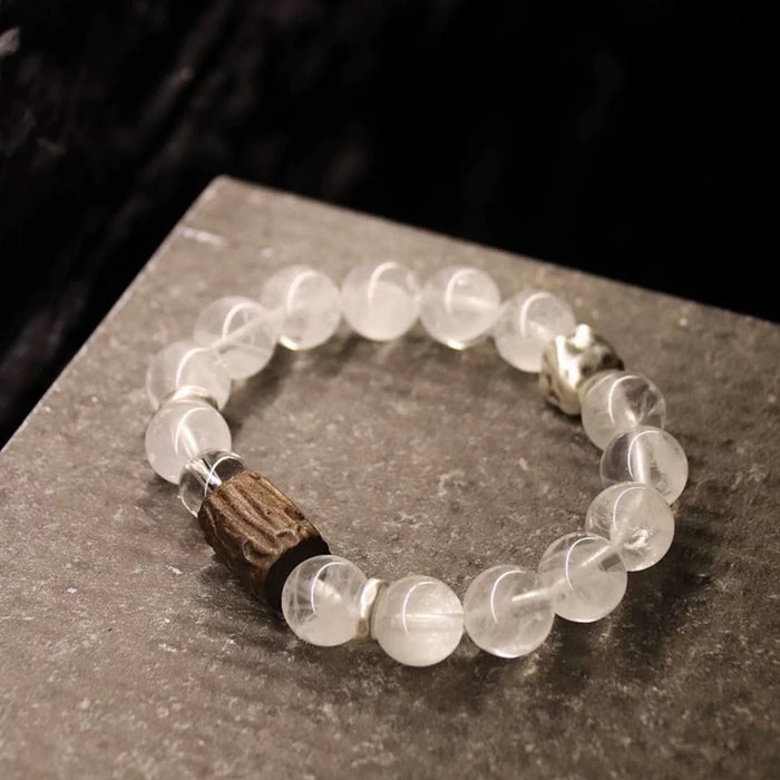 Serenity Energy Quartz Agarwood Bracelet